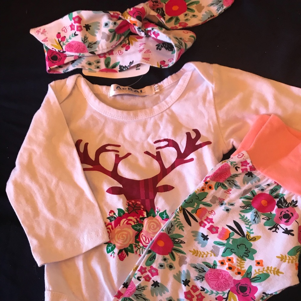 3 piece outfit, size 3 months